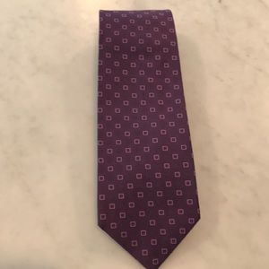 Joseph Abboud purple silk tie EUC